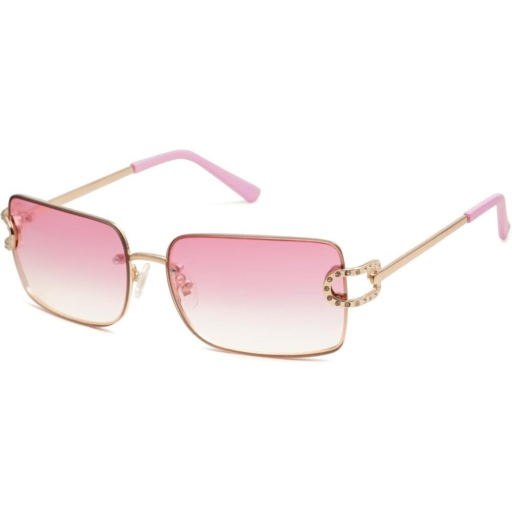 Vintage Rectangle Sunglasses Women UV400 Rimless 2000s Y2K Fashion